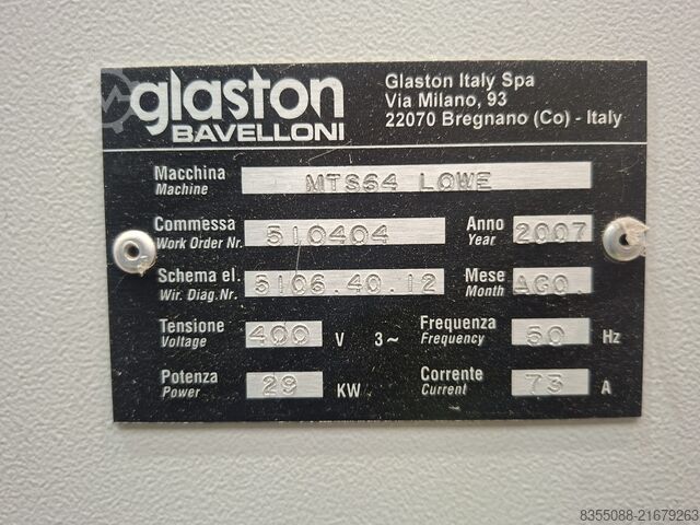 Glass cutting desk Glaston Bavelloni MTS64 LOWE
