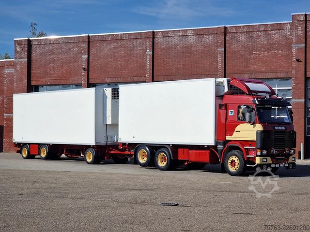Soğutmalı/dondurulmuş taşıma Scania R143-450 V8 6x2 Frigo combination - Oldtimer - ...