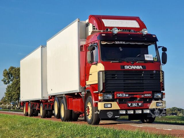 Soğutmalı/dondurulmuş taşıma Scania R143-450 V8 6x2 Frigo combination - Oldtimer - ...