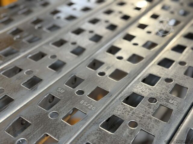Lengte: 14,01 strekkende meter. /St.: 2900 x 1100 mm META (Thyssen) Multipal S Palettenregalanlage Palettenregal Regal