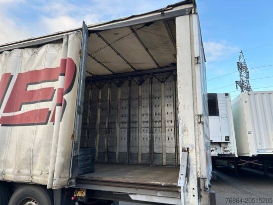 Otevřený návěs s plachtou SCHMITZ SO1, GETRäNKEAUFLIEGER ORTEN SAFE SERVER,  LIFTACHSE, EDSCHA-VERDECK