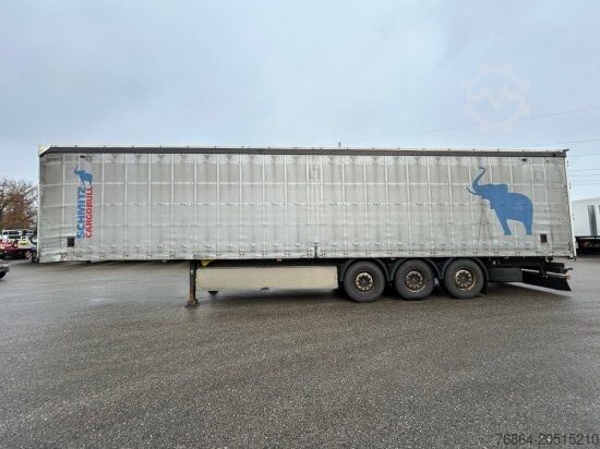 Otevřený návěs s plachtou SCHMITZ SCB, GETRäNKEAUFLIEGER, LIFTACHSE, PALETTENKASTEN, XL-ZERTIFKAT