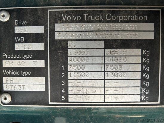 Standard tractor unit VOLVO FH 540, E6, I-SHIFT, ADR, STANDKLIMA