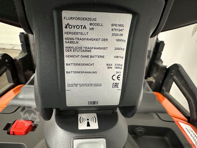 Wózek podnośnikowy ręczny Toyota SPE 160 L - DUPLEX 2,8 m - 1074 Stunden !!