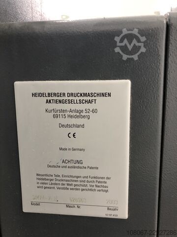 Presse offset Heidelberg Speedmaster SM 74