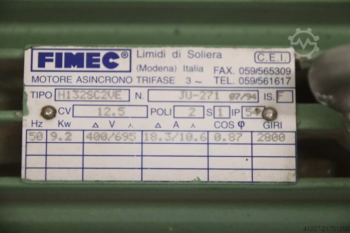 Silnik elektryczny 9,2 kW 2800 obr./min Fimec H132SD2VE