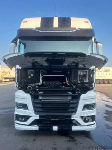 Platós teherautó ponyvával MAN TGX 26.480 6X2, PRITSCHE-PLANE JUMBO-ZUG, H&W TANDEM