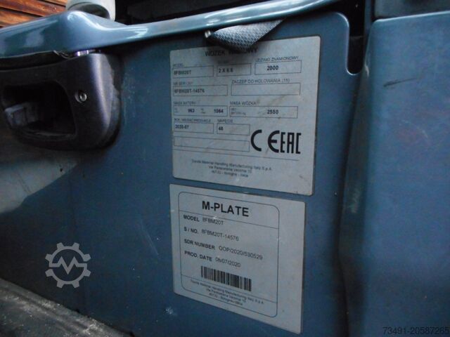 Gabelstapler Toyota 8FBM20T Triplex 4,7m + 3.u.4. Kreis