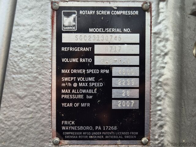 Kältemittelverdichter York / Frick SGC2313