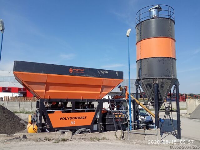 Μηχανή σκυροδέματος Polygonmach 60 tons cement Silo