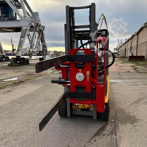 Front loader with rotary frame for fork tines Jungheinrich EFG 320