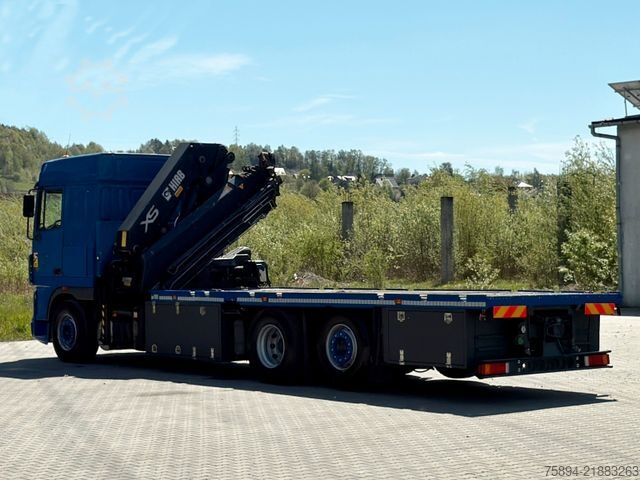 Gru montata su autocarro DAF XF 95.480 * HIAB 422 E-7 HIDUO + FUNK * TOP