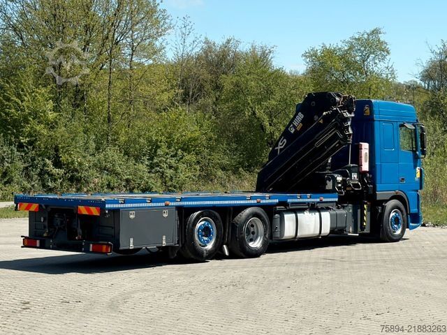 Gru montata su autocarro DAF XF 95.480 * HIAB 422 E-7 HIDUO + FUNK * TOP