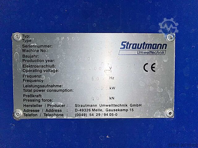PET Press Strautmann BP 900
