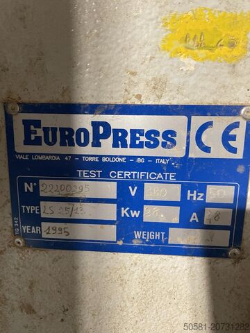 Prasa do klejenia EuroPress/Orma LS 25/13