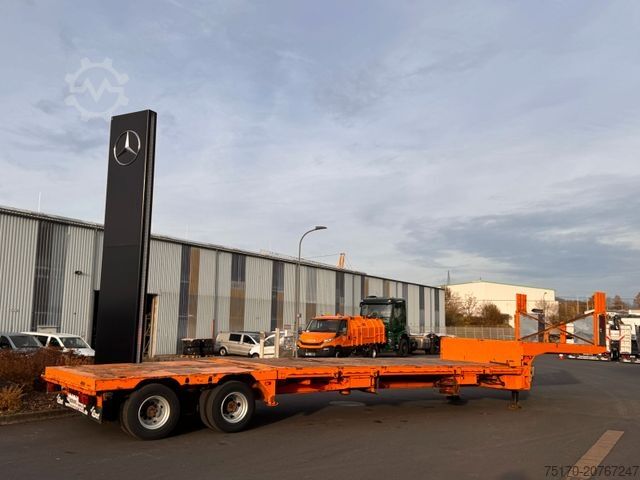 Reboque de plataforma rebaixada DINKEL DSAFA 36000 Schräglader/Tieflader 2x Lenkachse