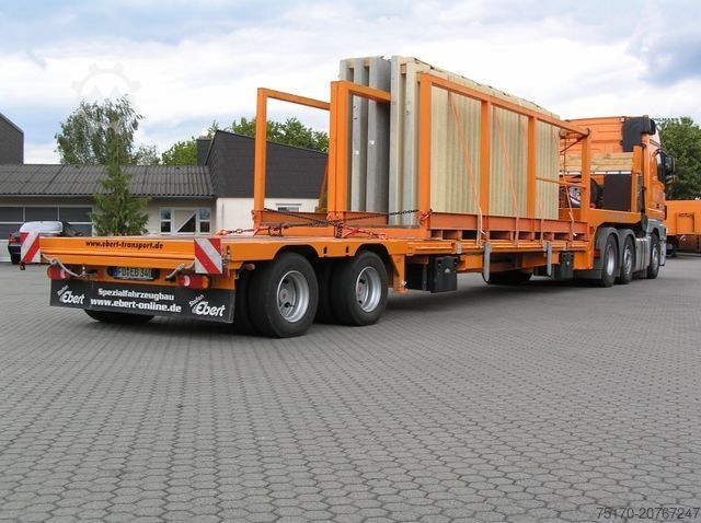 Reboque de plataforma rebaixada DINKEL DSAFA 36000 Schräglader/Tieflader 2x Lenkachse