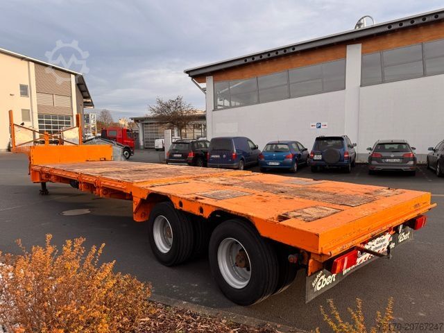 Reboque de plataforma rebaixada DINKEL DSAFA 36000 Schräglader/Tieflader 2x Lenkachse