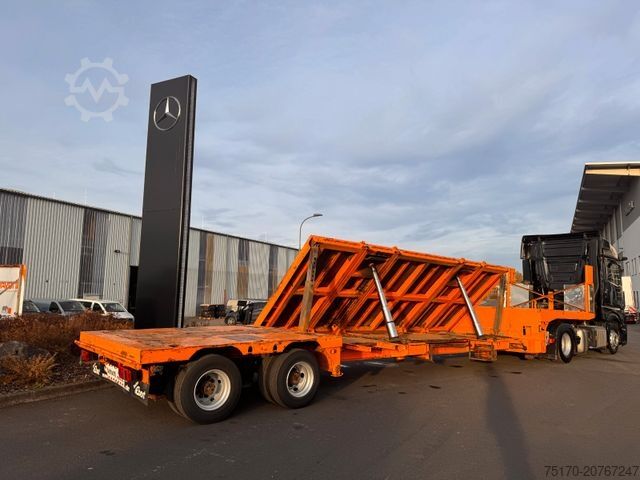 Reboque de plataforma rebaixada DINKEL DSAFA 36000 Schräglader/Tieflader 2x Lenkachse