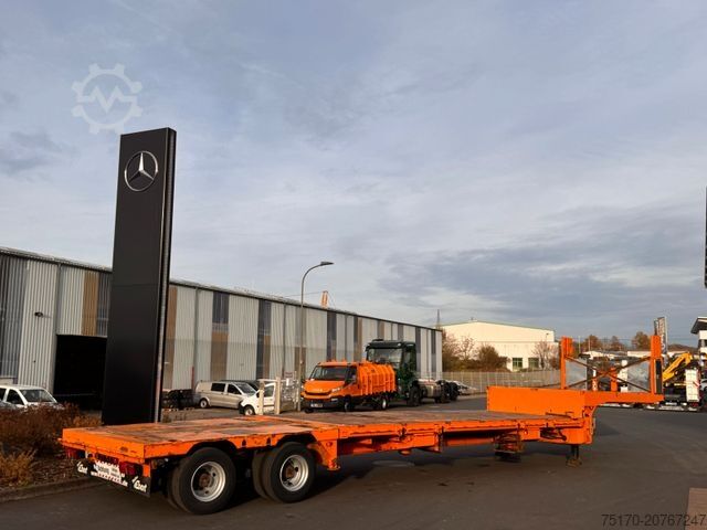 Reboque de plataforma rebaixada DINKEL DSAFA 36000 Schräglader/Tieflader 2x Lenkachse