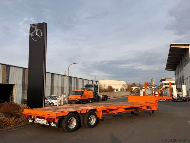 Reboque de plataforma rebaixada DINKEL DSAFA 36000 Schräglader/Tieflader 2x Lenkachse