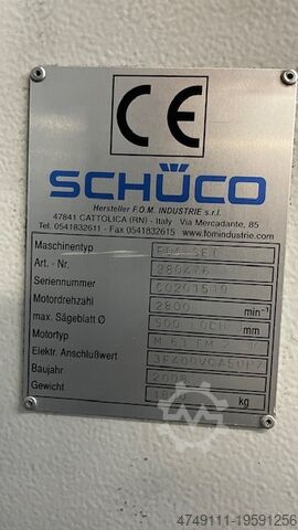 Metaalbewerkingsmachine Schüco PBX AL / PDG SET / PBA 3250