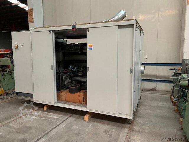 Schleif- / Hobelmaschine für Elemente, elektronisch, mit automatischer Be- und Entladung, Marke Prom Promac BIPLANE 1200