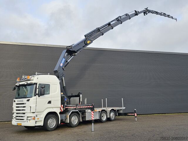 Crane truck Scania R480 8X2 / HMF 60 t/m + JIB / RETARDER