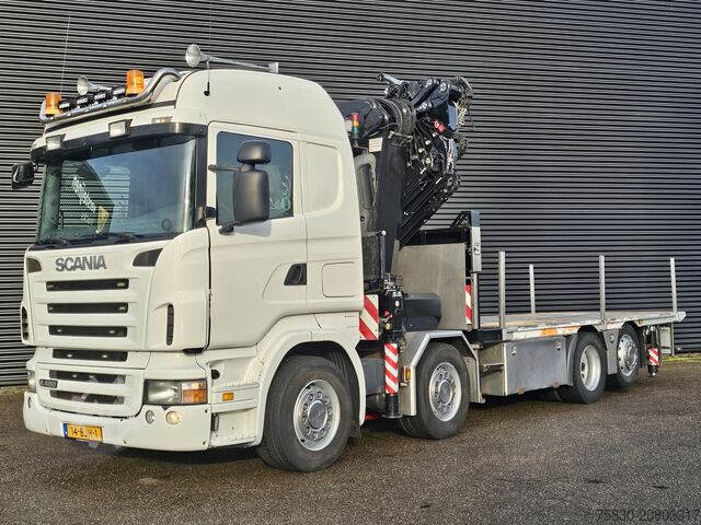Crane truck Scania R480 8X2 / HMF 60 t/m + JIB / RETARDER
