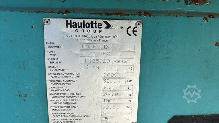 Sollevatore a braccio telescopico Haulotte H 23 Tpx