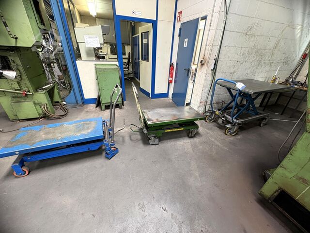 Parti af højdejusterbare platformvogne Platform Carts Height-adjustable