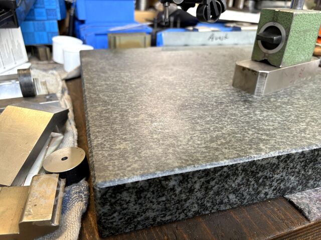 Placa de granito para medição incluíndo relógio de medição de altura Granite Measuring Plate with Dial Gauge