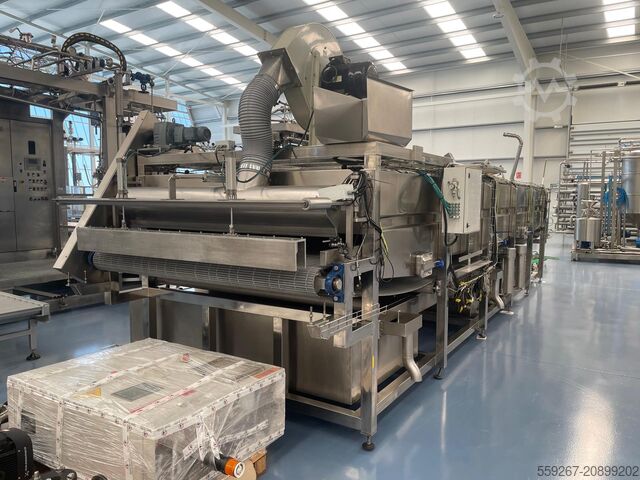 Kontinuerlig pasteuriseringsanlæg i rustfrit stål