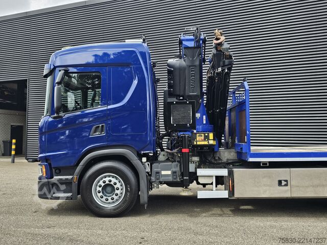Plataforma de carga Scania G500 6x2 / FASSI 45 t/m  CRANE / KRAN / GRUA
