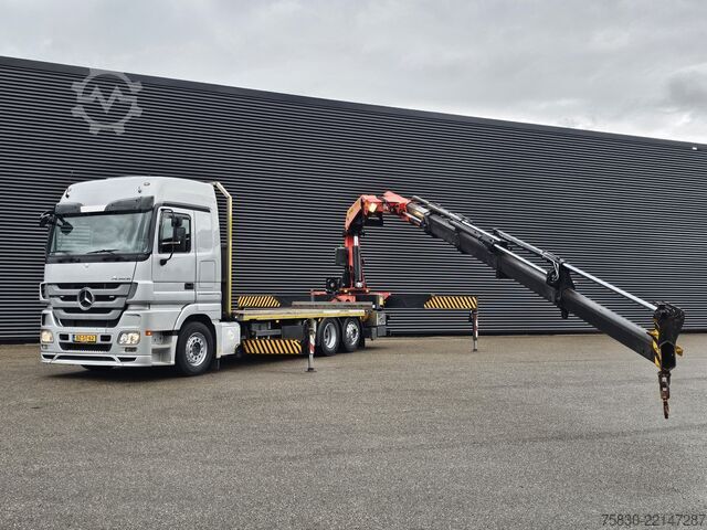 Plataforma de carga Mercedes-Benz ACTROS 2541 6x2 / PALFINGER 42 tm CRANE / KRAN