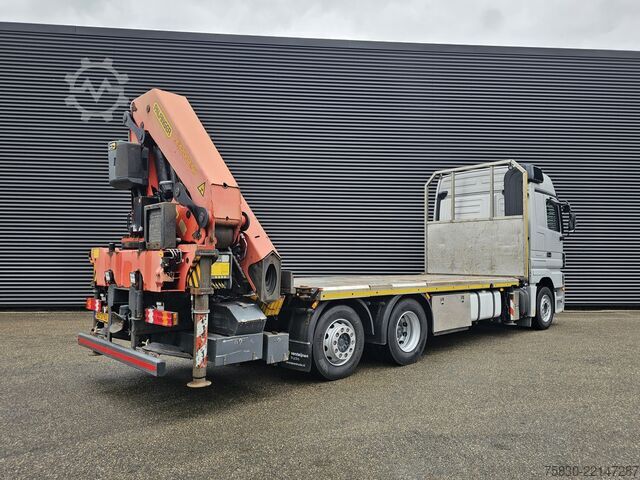 Plataforma de carga Mercedes-Benz ACTROS 2541 6x2 / PALFINGER 42 tm CRANE / KRAN