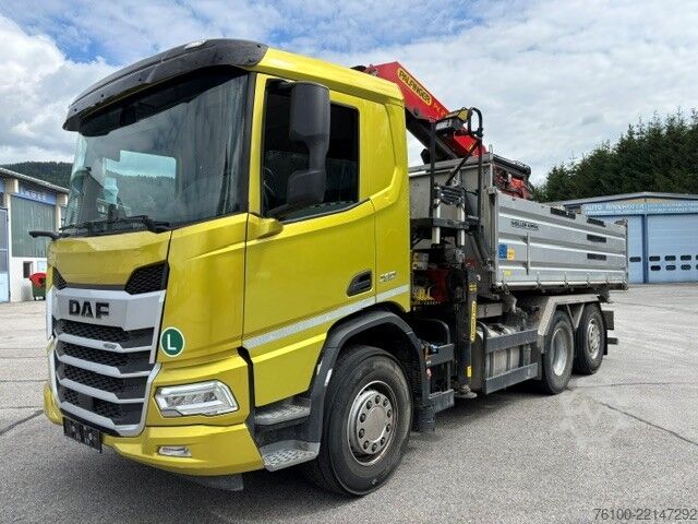 τρίπλευρο ανατρεπόμενο φορτηγό DAF XD 450 Kipper+PK 22002-5