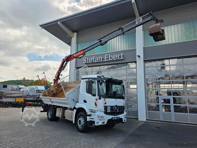 Skraldevogn Mercedes-Benz Arocs 1835 KK Heckkran Atlas 126.3E-A3L Funk
