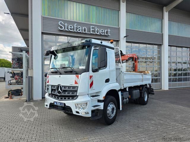 Skraldevogn Mercedes-Benz Arocs 1835 KK Heckkran Atlas 126.3E-A3L Funk