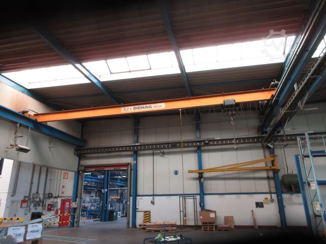 Kranhimmel Kran Hal kraan Spoor 14000mm Demag Hallenkran Brückenkran Kran 3,2t Kran Seilzug PLV 3200Kg Spur 14m Hub 6m