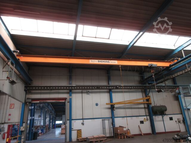 Kranhimmel Kran Hal kraan Spoor 14000mm Demag Hallenkran Brückenkran Kran 3,2t Kran Seilzug PLV 3200Kg Spur 14m Hub 6m
