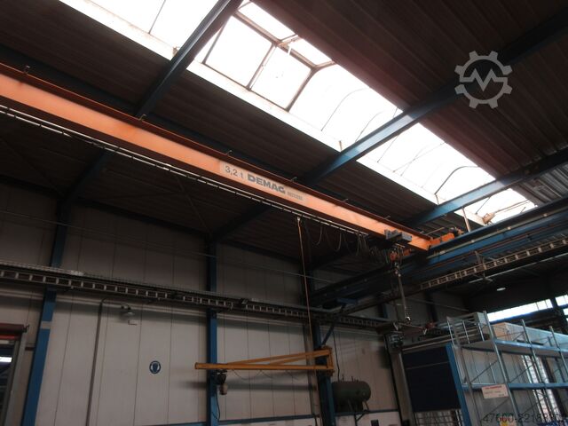 Kranhimmel Kran Hal kraan Spoor 14000mm Demag Hallenkran Brückenkran Kran 3,2t Kran Seilzug PLV 3200Kg Spur 14m Hub 6m