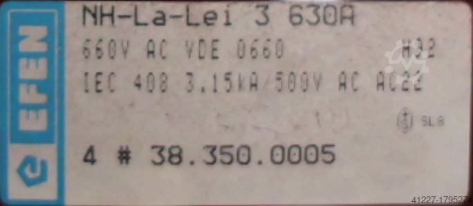 Rozłącznik bezpiecznikowy NH Efen 4#38.350.0005