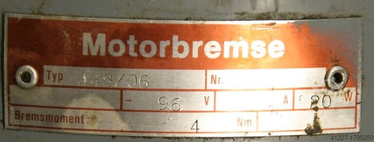 Geared motor 0.55 kW 25 rpm Ebeha CB1-80K/4DBR