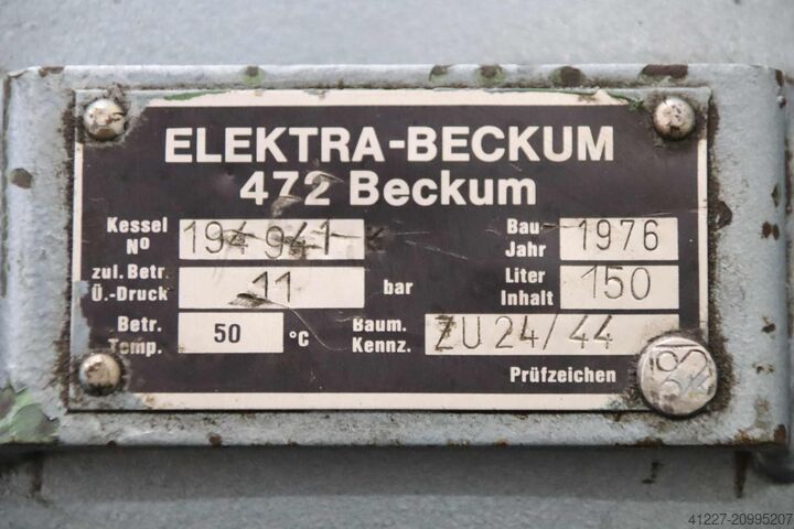 Persluchttank Elektra-Beckum 150 L  11 bar