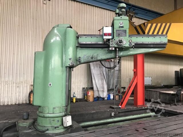 Radiaalboormachine met platenveld, boorwerk, portaalsboormachine, armsboormachine WEBO HRH 100 / 3000