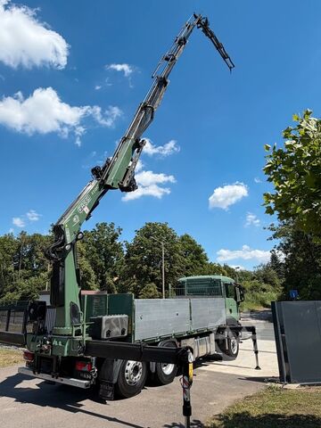 Camion cu platformă MAN TGS 26.440 6x2 KRAN 28m +JIB+SEILWINDE+5/6 Steue
