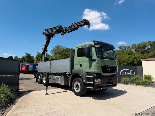 Camion cu platformă MAN TGS 26.440 6x2 KRAN 28m +JIB+SEILWINDE+5/6 Steue