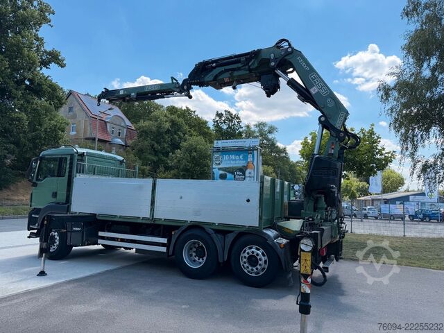 Camion cu platformă MAN TGS 26.440 6x2 KRAN 28m +JIB+SEILWINDE+5/6 Steue