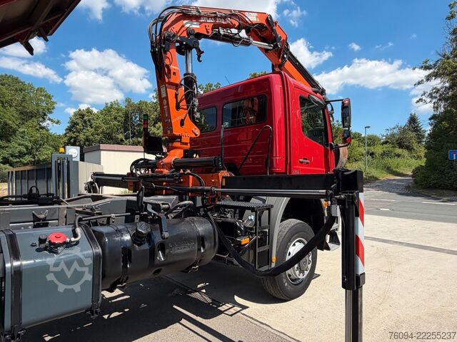 Jeřáb na nákladním automobilu MERCEDES-BENZ Axor 1833 4x4 Kipper Kran 17m FUNK AHK